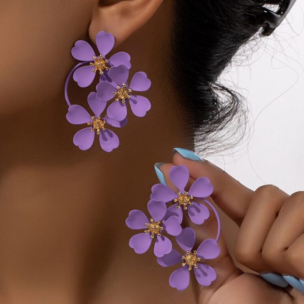 3for$20 NEW 1pair Minimalist Heart & Flower Shaped Stud EARRINGS